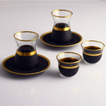 18 Pcs Tea & Coffee Set in Serra Leaf Gold