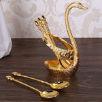 Swan Decorative Tea Spoons Holder