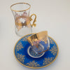 18 Pc Tea and Coffee Set with Handle - Nida Gold